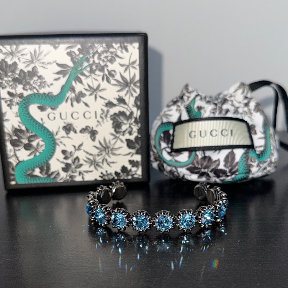 Gucci Women's Turquoise Bangle Full Inclusion - Picture 3 of 15
